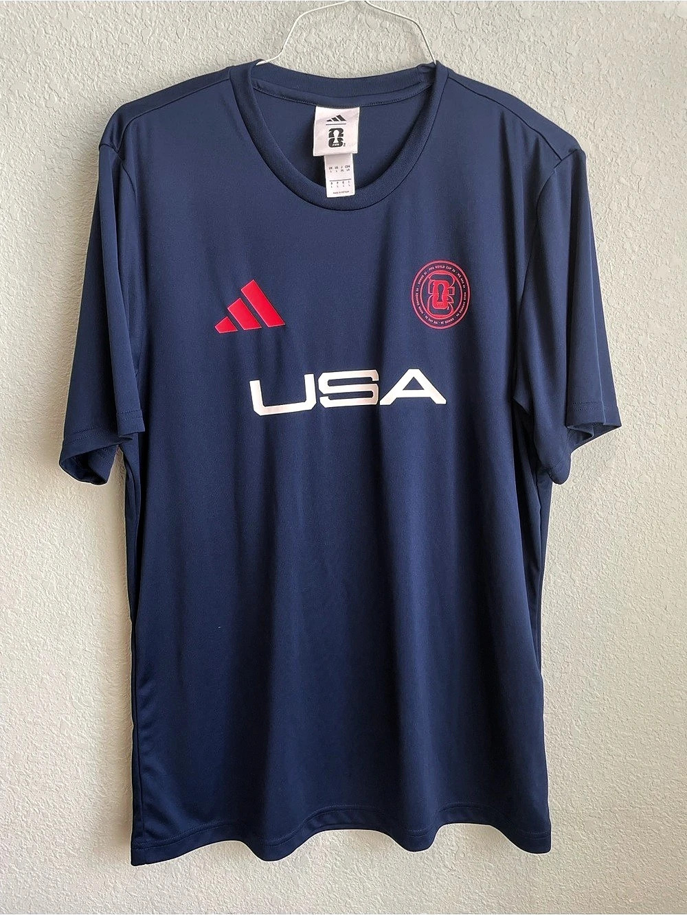 adidas 2026 FIFA World Cup USA Jersey Men's Blue FIFA Jersey Size Large Like New